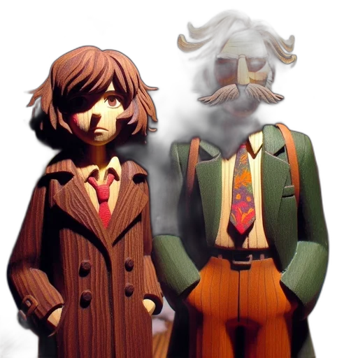 jacket, mask, concept art, 3d render transparent PNG cut-out