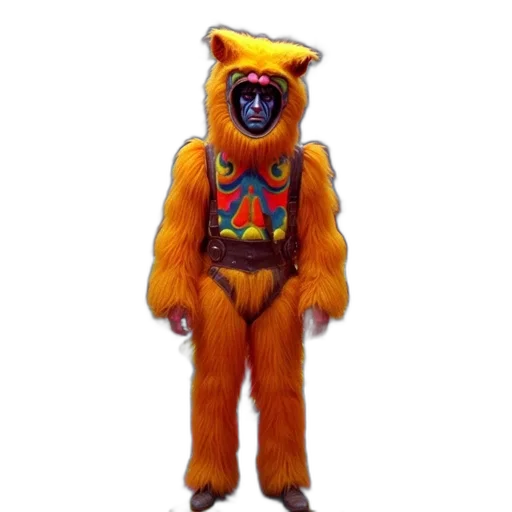 creature, animal, mask, staff transparent PNG cut-out