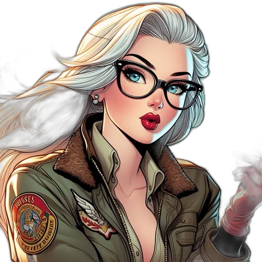jacket, comic book art, concept art, cartoon transparent PNG cut-out