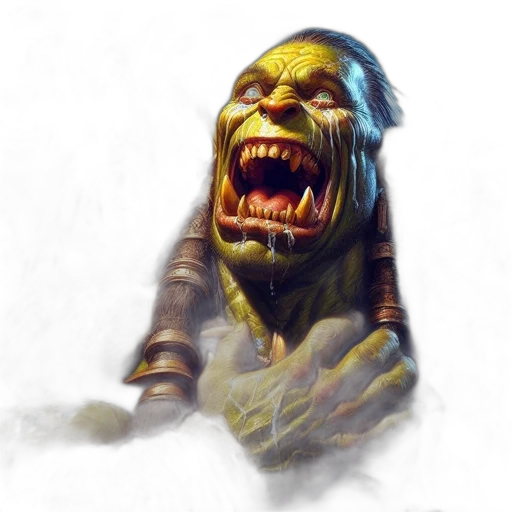 face, creature, staff, mask transparent PNG cut-out