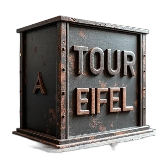 furniture, 3d render, large, metal transparent PNG cut-out
