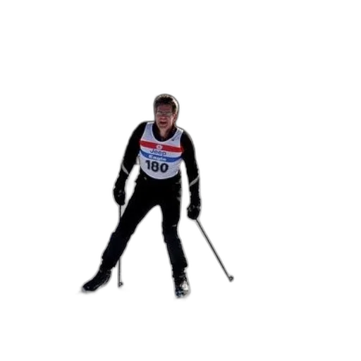 staff, skier, wearing, bib transparent PNG cut-out