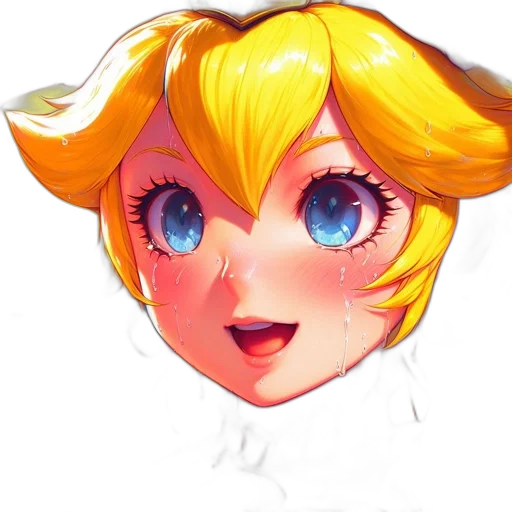 face, crown, staff, pixel art transparent PNG cut-out