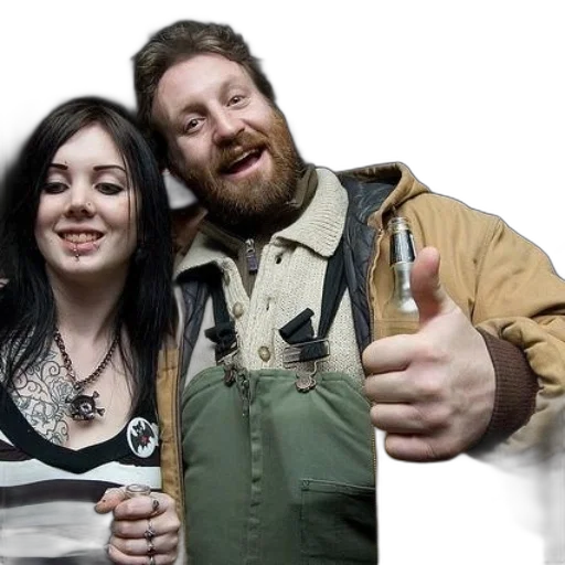 jacket, staff, man, woman transparent PNG cut-out