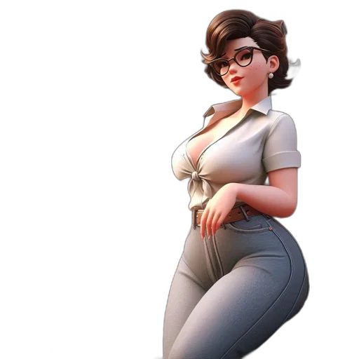 staff, dress, concept art, 3d render transparent PNG cut-out