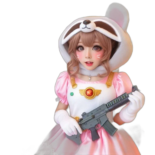 weapon, 3d render, concept art, anime transparent PNG cut-out