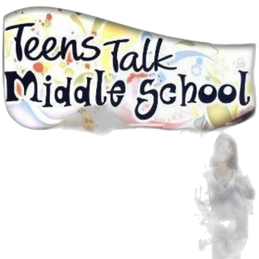 cover, teens, talk, middle transparent PNG cut-out