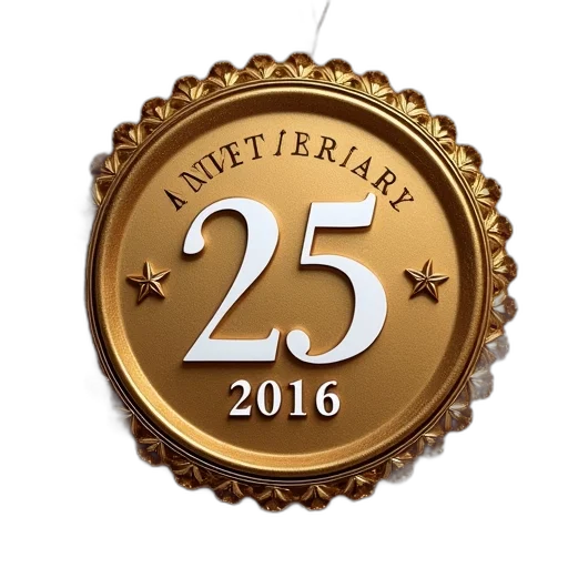 25th, wedding, anniversary, party transparent PNG cut-out