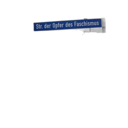 street, sign, german, reads transparent PNG cut-out