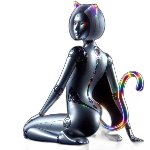 robot, creature, jewelry, 3d render transparent PNG cut-out
