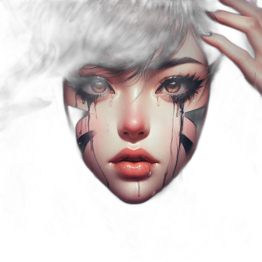 face, mask, photorealistic, fantasy art transparent PNG cut-out