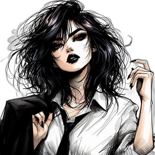 face, comic book art, cartoon, concept art transparent PNG cut-out
