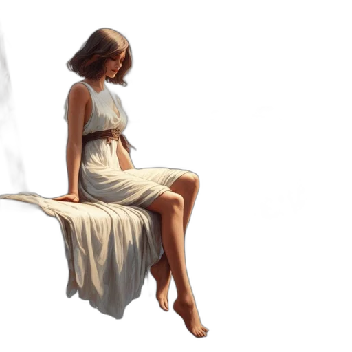 dress, concept art, photorealistic, fantasy art transparent PNG cut-out