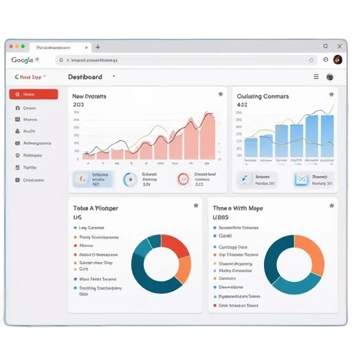 new, google, analytics, dashboard transparent PNG cut-out