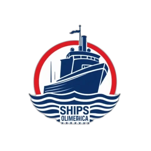 red, blue, logo, ships transparent PNG cut-out