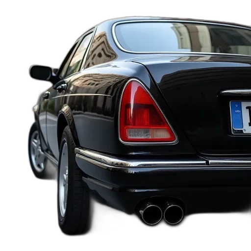 car, 3d render, photorealistic, black transparent PNG cut-out