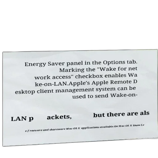 article, about, enabling, wake-on-lan transparent PNG cut-out