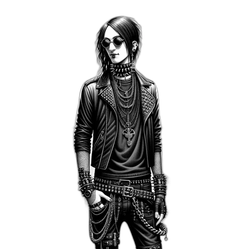 jacket, staff, concept art, cartoon transparent PNG cut-out