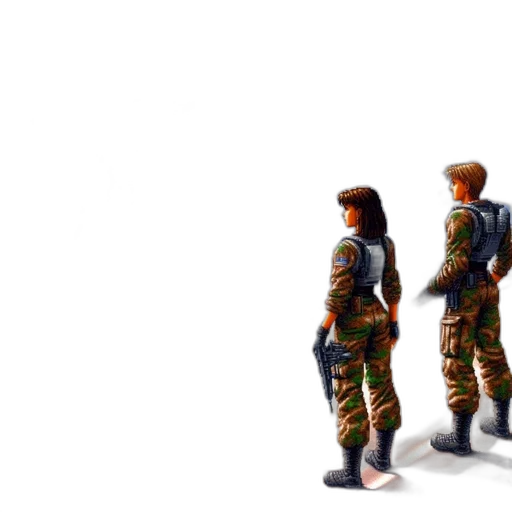 jacket, weapon, 3d render, concept art transparent PNG cut-out