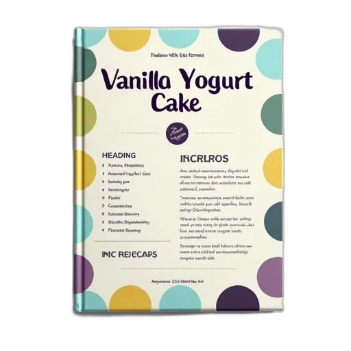 pastel, recipe, book, cover transparent PNG cut-out