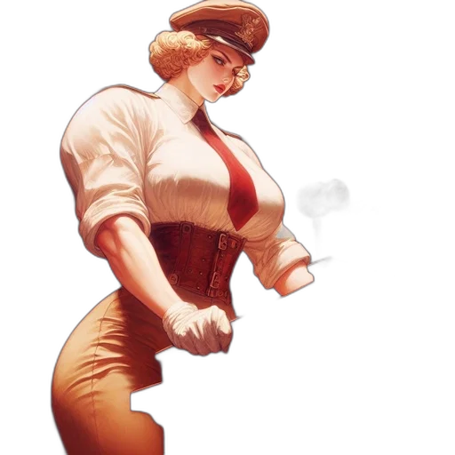 staff, dress, hat, concept art transparent PNG cut-out