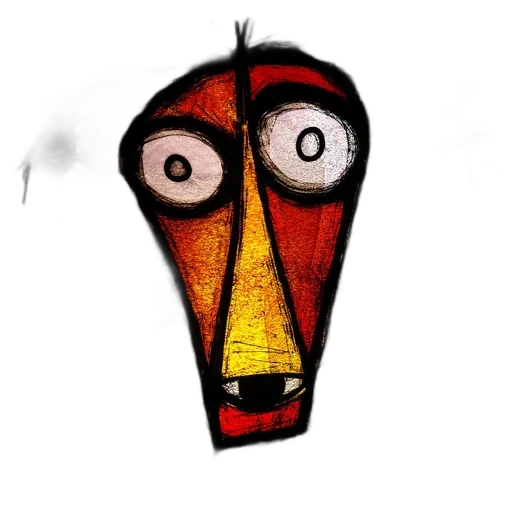 mask, face, robot, creature transparent PNG cut-out