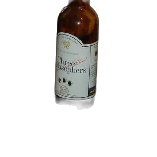 bottle, 3d render, three, philosophers transparent PNG cut-out