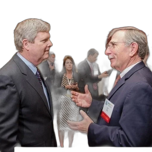 two, men, suits, talk transparent PNG cut-out