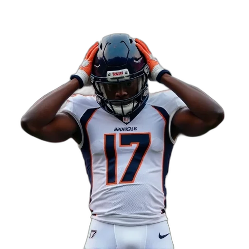 football, player, standing, field transparent PNG cut-out