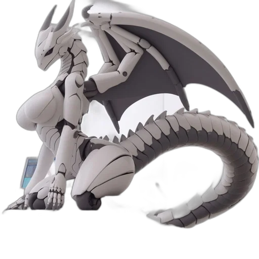 dragon, robot, weapon, 3d render transparent PNG cut-out