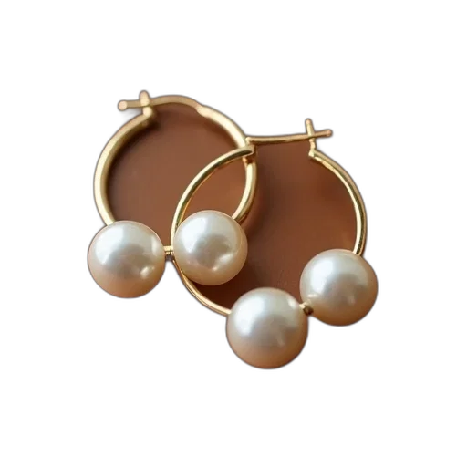jewelry, pair, gold, hoop transparent PNG cut-out