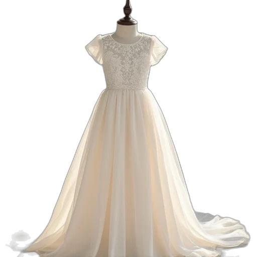 dress, 3d render, line, princess transparent PNG cut-out