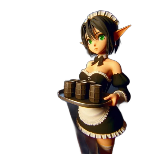 staff, weapon, food, 3d render transparent PNG cut-out