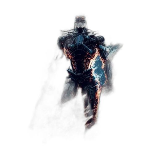 sword, dragon, robot, weapon transparent PNG cut-out