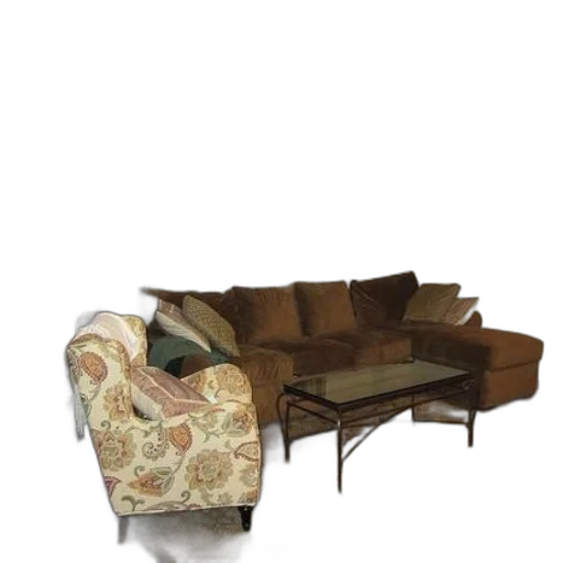 furniture, 3d render, photorealistic, earth tones transparent PNG cut-out