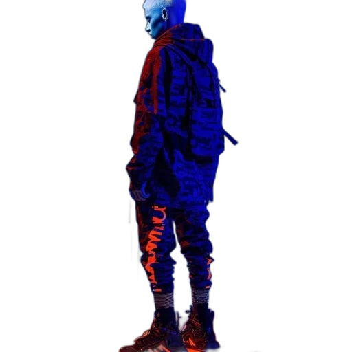 jacket, mask, creature, robot transparent PNG cut-out