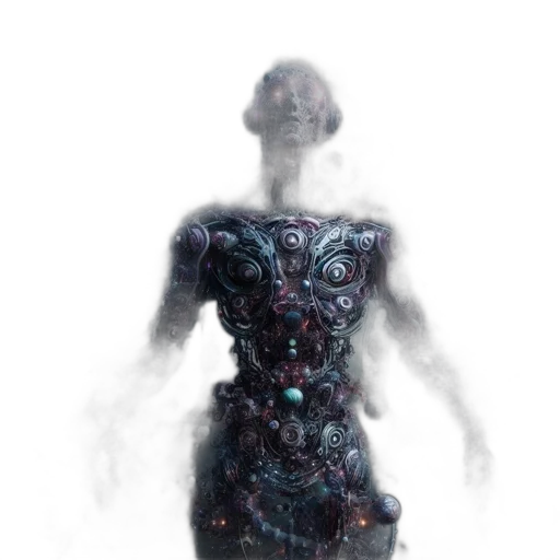 robot, dress, creature, face transparent PNG cut-out