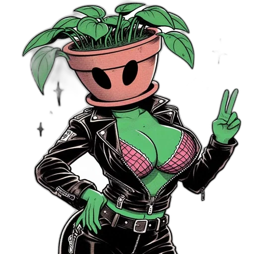 flower, crown, hat, robot transparent PNG cut-out