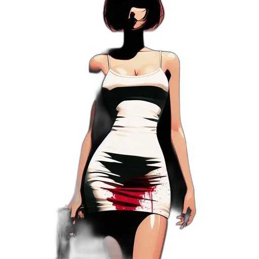 dress, robot, concept art, comic book art transparent PNG cut-out
