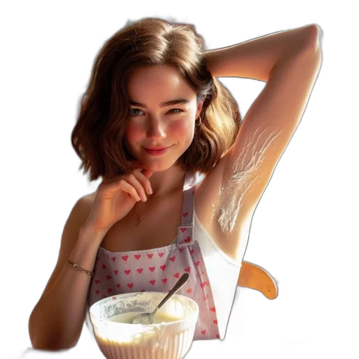 food, dress, hair, face transparent PNG cut-out