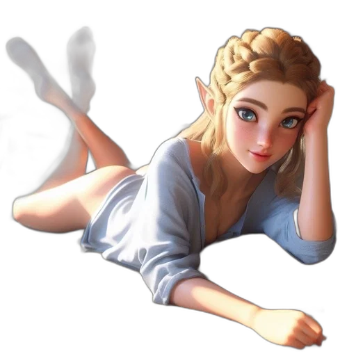 dress, face, staff, dragon transparent PNG cut-out