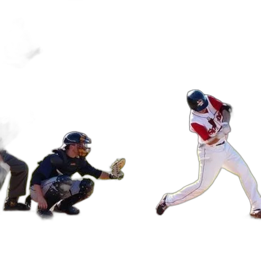 baseball, player, swings, ball transparent PNG cut-out