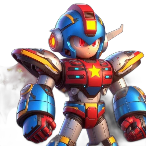 robot, weapon, concept art, 3d render transparent PNG cut-out