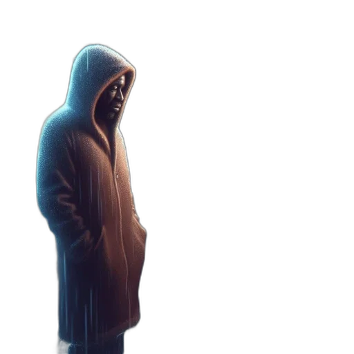 jacket, face, mask, creature transparent PNG cut-out