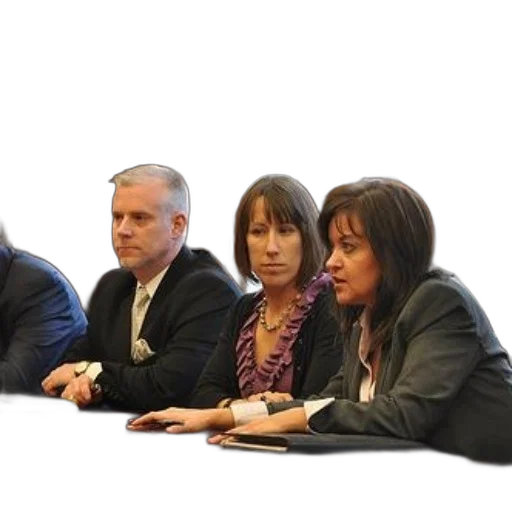 staff, four, individuals, including transparent PNG cut-out