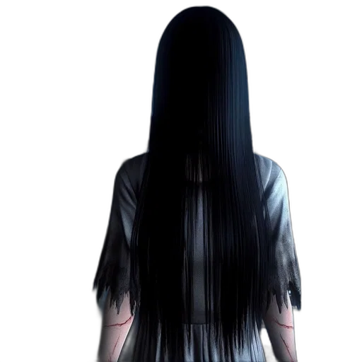 hair, dress, staff, creature transparent PNG cut-out