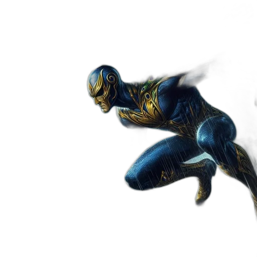 concept art, comic book art, fantasy art, 3d render transparent PNG cut-out