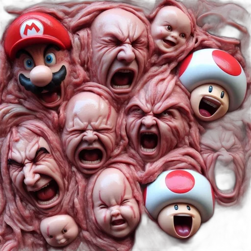 mask, hair, face, creature transparent PNG cut-out