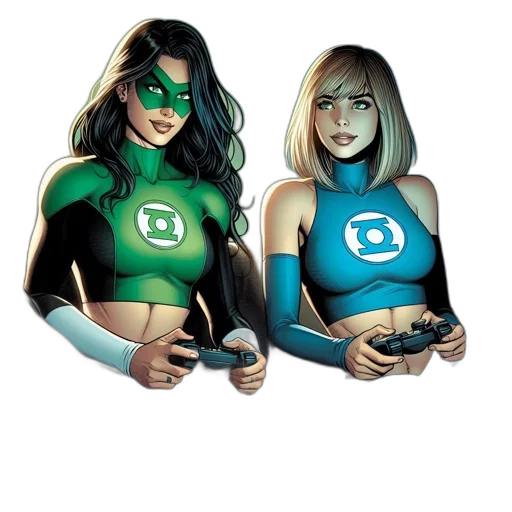 comic book art, concept art, cartoon, pixel art transparent PNG cut-out