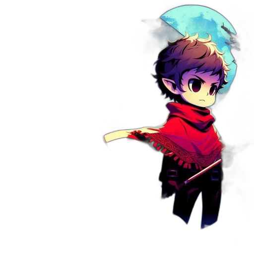 staff, creature, jacket, dragon transparent PNG cut-out